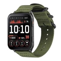Ring‑Buckle Nylon‑Canvas Watch‑Band,Adjustable Replacement Wrist‑Strap Compatible‑With Garmin Venu X1 Smart Watch For Garmin Venu X1