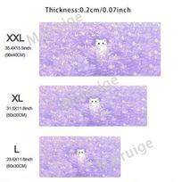 Cute Cat Large Gaming Keyboard Mouse Pad XL Green Plant Computer Gamer Tablet Mause pad Long Mousepad XXL 900x400 Play Mice M 30cmx60cm