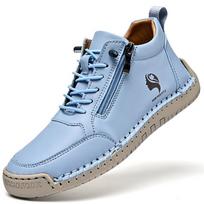 Handmade Women's High-Top Soft Sole Martin Boots - Autumn/Winter Casual Sports Shoes with Zipper. 37