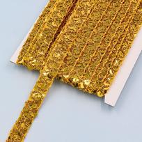 10 Meters Length Sequin Trim Ribbon Metallic Finish Glitter Sequin Braid  For Hair Accessories