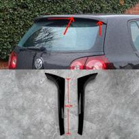 Rear Window Side Spoiler For Volkswagen Golf 5 V MK5 R32 GTI R 2005-2009 Rear Trunk Wings Splitter Sticker Body Kit Gloss Black Type A Gloss Black