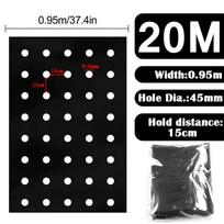 5~30M 5-Hole Black Mulching Film Greenhouse Plant Seedling Insulation Cover Vegetable Agricultural Planting Weed Control Film black