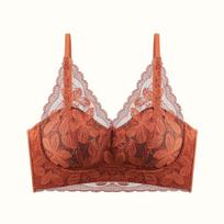 Women S Deep V French Lace Bra Push Up For Small Chest No Underwire U Back 3680AB raudona