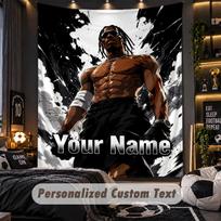 Personalized Wall Tapestry,Travis Scott Custom Printed Name, Fabric Wall Art For Indoor Room Backdrop 130cmx150cm
