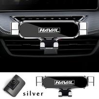 Automobilio telefono laikiklis haval Jolion 2021 2022 Automobilio stiliaus laikiklis GPS stovas Pasukamas laikiklis Mobiliojo telefono priedai sidabras