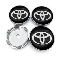 4pcs 56/60mm Car Wheel Center Hub Cap Rim Cover Emblem Stickers For Toyota chr Corolla Camry rav4 Yaris hilux prius avensis auris Prado verso fortuner