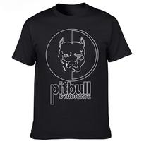 New Spring Vintage Pitbull Rap T Shirt Black Big Center Logo Hip Hop Style Graphic T Shirts Unisexs T Shirts Vintage T Shirt M black