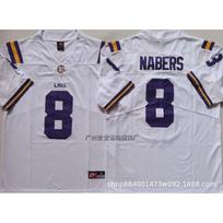 LSU Tigers College Football Jersey Mens Embroidered Team Uniform Rugby Sports Fan Wear XXXL gray