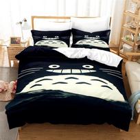 Mano kaimynas Totoro Animacinis 3D patalynės komplektas Anime Dvigulis Pilnas Karalienės Karaliaus pledo užvalkalas su pagalvės užvalkalu 2/3 vnt. Antklodžių užvalkalų komplektai 140x210cm