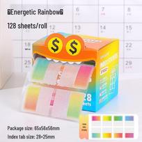 Blue Fruit Pearlescent Gradient Sticky Notes - Adhesive Memo Pads for Students orange