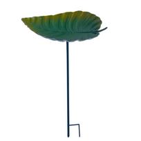 Leaf Shape Outdoor Bird Bath Winterproofed Durability Garden Decoration Feeders for Wild Birds for Nature Lover 1 gray