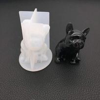1 Pcs Crystal Epoxy Mould 3D French Bulldog Silicone Chocolate Shaped Dessert Decoration Baking Accessories balta