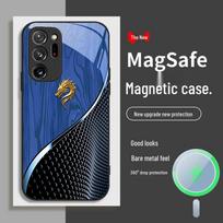 Samsung S11 S21 S23 S20 FE dėklas - Nacionalinės tendencijos Drakono medžio raštas, Magnetinis pritraukimas, Greitai parduodamas Samsung S22 PRO blue
