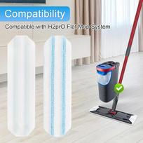 Replacement Parts Microfiber Mop Pad For H2prO Flat Mop System Flat Mop Pad Reusable Washable Cleaning Tools Accessories gray