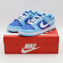 DM0121-400 Nike Dunk Low Retro Qs Argon Blue White Sax Royal Navy Aqua (Men's) 10.5 blue