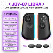 Wireless Gaming Controller for Switch2, Hall 3D Joystick, RGB Lighting, Turbo Macro Back Buttons, One-Key Wake-Up black