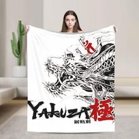 Kazuma Kiryu Vintage Blanket Like a Dragon Yakuza Game Fuzzy Throw Blankets Summer Air Conditioning Decor Soft Warm Bedspreads 100cmx150cm