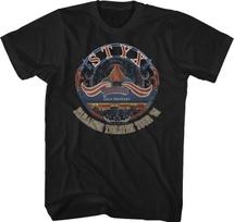 Paradise Theatre Tour Styx Band Cotton T Shirt Unisex T Shirt XL gray