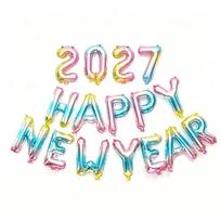 2027 Number Balloons 16In Large Number Foil Balloon 2027  Year Christmas Graduation Birthday Party Decoration