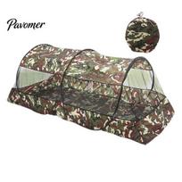 Climbing Foldable Shelter Camping Mesh Tent Single/Double Person Fly Protection Waterproof Portable No Spacious Installation Outdoor Hiking Long Double Person gray
