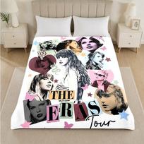 Taylor Swift Print Flannel Blanket Cozy Warm Plush Throw Blanket For Bed Sofa Couch Indoor Household Use 150x200cm