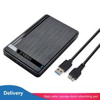 2.5-Inch Ssd Hdd Sata Driver-Free Micro Type-C Usb3.0 External Mobile Hard Drive Box Storage Device Efficient Office Game A4487 gray