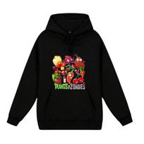 Kids' Plants vs. Zombies Cartoon Hoodie - Spring/Autumn Style 140 cm juoda