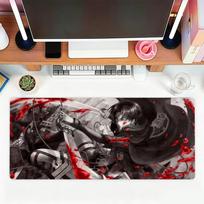 Anime A-Attack On Titan Levi Mouse Pad For Office Gaming And Keyboards Non-Slip Large Waterproof 30cmx60cm