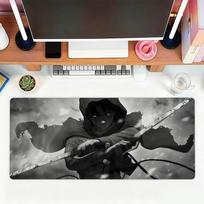 Anime A-Attack On Titan Levi Mouse Pad For Office Gaming And Keyboards Non-Slip Large Waterproof 30cmx80cm