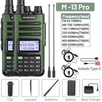 1/2PCS Baofeng M-13 Pro Air Band Walkie Talkie 10W Wireless Copy Frequency Long Range Type-C NOAA AM UV-5R K5 Ham Two Way Radio EURO