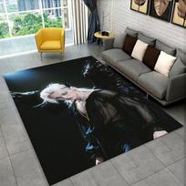 Kpop Felix S-Stray Kids Muzikos žvaigždės Kilimas Kilimas Žaidimų kambariui Miegamajam Svetainei Sofai Namų Dekoras, vaikiškas Plotinis Kilimas Neslystantis Grindų Kilimėlis 40cm x 60cm gray