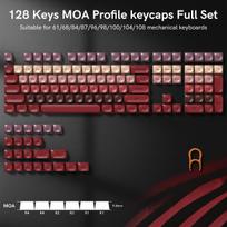 Xiaomi 132 Keys Blue Liquid Foundation Keycap HOA Profile PBT Double Shot Keycap For Mx Switch Mechanical Keyboard ISO Enter Key Caps brown