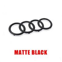 4 Ring Logo Car Hood Front Bonnet Grill Rear Trunk Emblem Badge Sticker Decal Accessories For Audi A3 A4 A5 A6 A7 Q2 Q3 Q5 Q8 TT Rear 192mm Radian