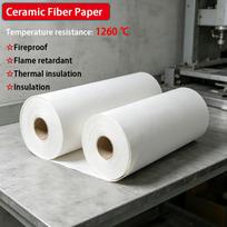 Keraminės pluošto popierius Atsparus ugniai Aukštos temperatūros Šilumos izoliacija Medvilnė Sandarinimo tarpiklis Ugniai atspari Aliuminio silikato vata 2PCS 3x200x300mm