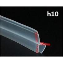 F/H Shaped Silicone Rubber Strip, 2 Meters Wide, For Sealing Glass, Windows, Shower Doors, 6, 8, 10, 12 Mm.