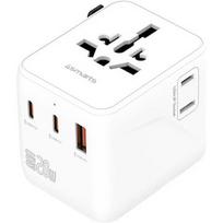 4Smarts Travel adapter 20W GaN Nomad 2xUSB-C + 1xA 4SM000025