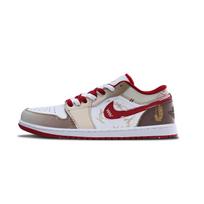 Jordan Air Jordan 1 Gausybė Kiekvienais Metais Oda Atspari Dilimui Atspari Dilimui Žemi Krepšinio Batai FJ3459-160(Komanda392-) 44.5 gray