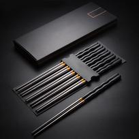 Sushi Chopsticks Japanese Black 51015pairs Fast Food Noodles Tableware Chop Sticks Korean Kitchen Bar Supplies Chinese Cutlery Set 15 pairs