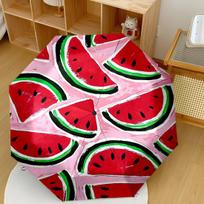 Watermelon Slices Pattern Outdoor Automatic Umbrella Folding Umbrella With 8 Ribs Foldable Design Perfect For Outdoor Adventures Outdoor Accessory sans black