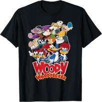 Woody Woodpecker Group Shot Vintage Poster T-Shirt XXXL įvairiaspalvis