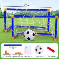 Sulankstomas mini futbolo kamuolys Plastikinis nuimamas vartų stulpų tinklo komplektas Didelio stiprumo Vaikams Vidaus ir lauko Vaikų gimtadienio dovana blue
