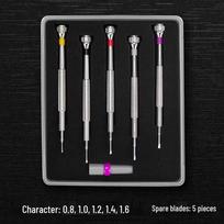 Precision Watch Repair Screwdriver Set - 5-Piece, Phillips & Flathead gray