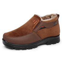 Vyriški Batai Vandeniui Atsparūs Sniego Batai Šilti Su Kailiu Atsitiktiniai Vyriški Batai Neslystantys Aulinukai Pliušiniai Medvilniniai Batai 47 brown