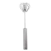 1pc Multifunctional Stainless Steel Whisk & Milk Frother, Hand Push Blender, Household Baking Tool for Mixing, Beating white