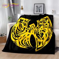 Wu T-TANG Klano serijos ženklas Minkštas pliušinis pledas, Flanelinis pledas Miegamojo svetainės lovos sofos iškylos uždangalas Vaikams 100x150cm