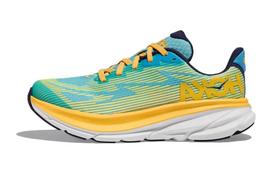HOKA ONE ONE Clifton 9 Cushioning Low top Kids' Running Shoes Blue Yellow Kids' 1131170-SMD 40 blue