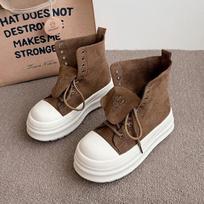 Maillard design sense casual Martin boots 22 autumn and winter new platform niche student board shoes 40
