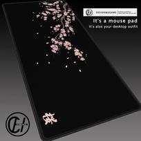 PC Japonijos Sakura Žaidimų Pelės Kilimėlis XXL Nešiojamiems Kompiuteriams Stalo Kilimėlis Vyšnių Žiedų Pelės Kilimėlis Biuro Kilimas Žaidėjo Klaviatūra Kompiuterio Stalas X 800x400x2mm black