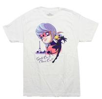 Miraculous New Adult T-Shirt - Eiffel Tower  Spots On & Claws On XXXL gray