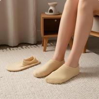 2 Pieces Castor Oil Foot Pack LeakImpermeable Wrap Soft & Comfortable Moisturizing kūno spalva